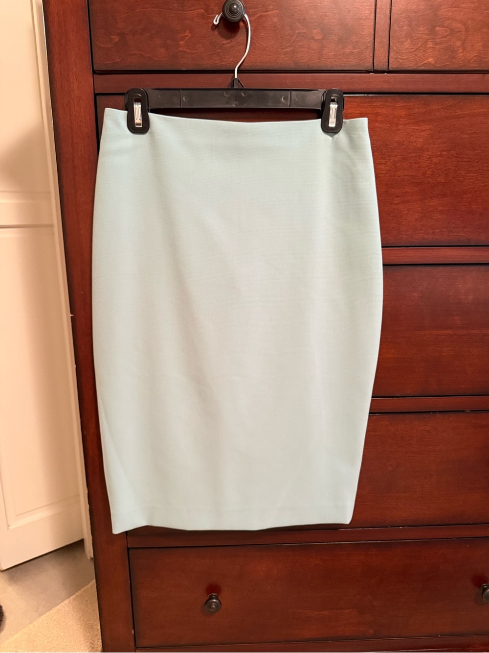 White House Black Market Light Blue Pencil Skirt